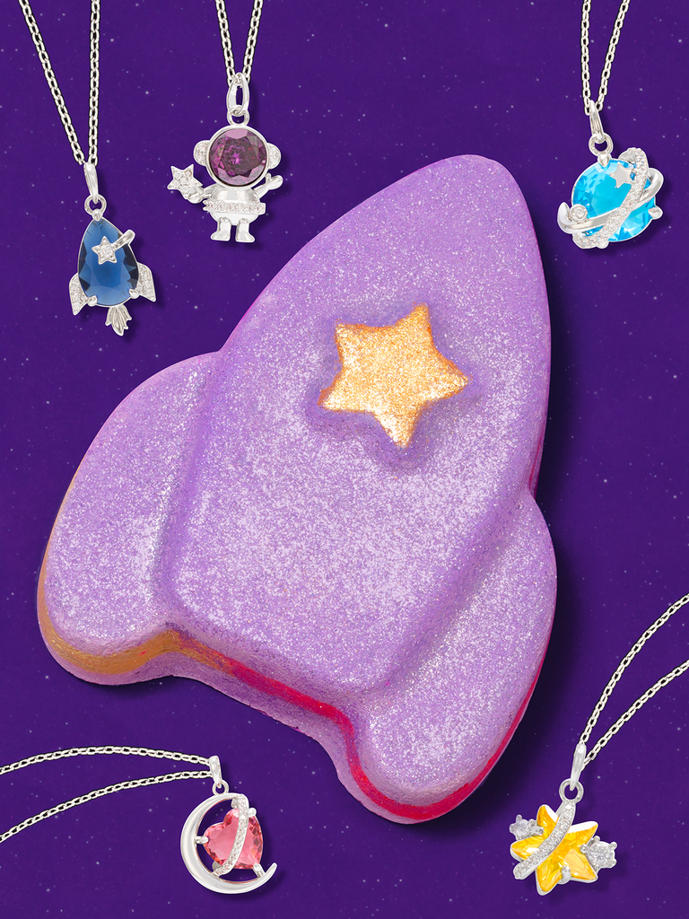 Rocket Bath Bomb - Space Theme Necklace Collection