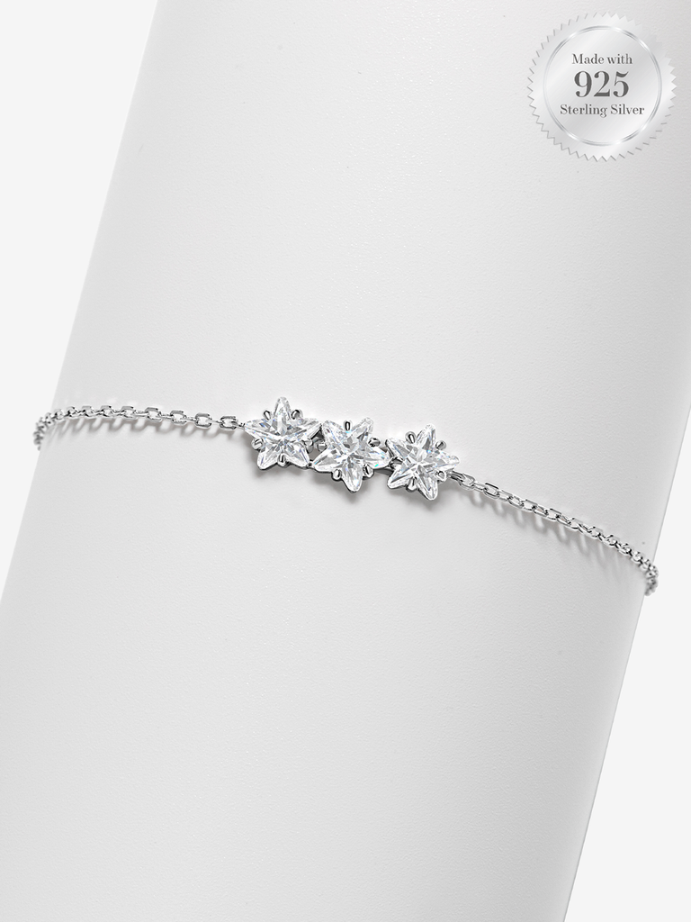 Twinkling Tri Star Bracelet