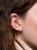 Oval Opal Halo Stud Earrings