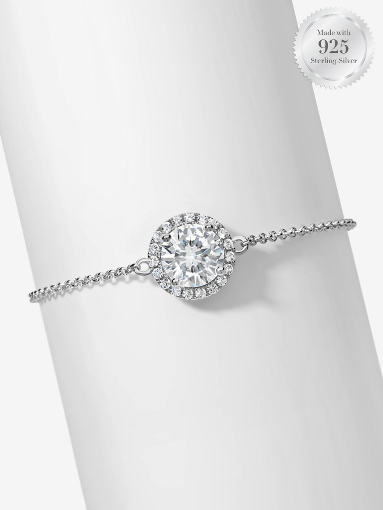 Classic Round Halo Bracelet