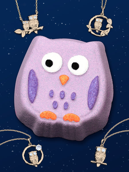 Owl Bath Bomb - Limited Owl Necklace Collection