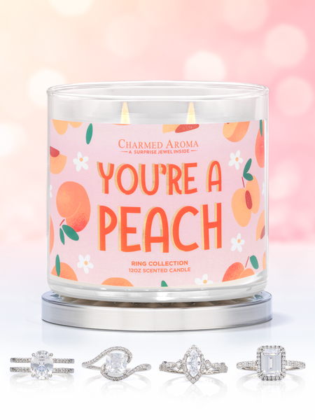 You're A Peach Candle - Ring Collection