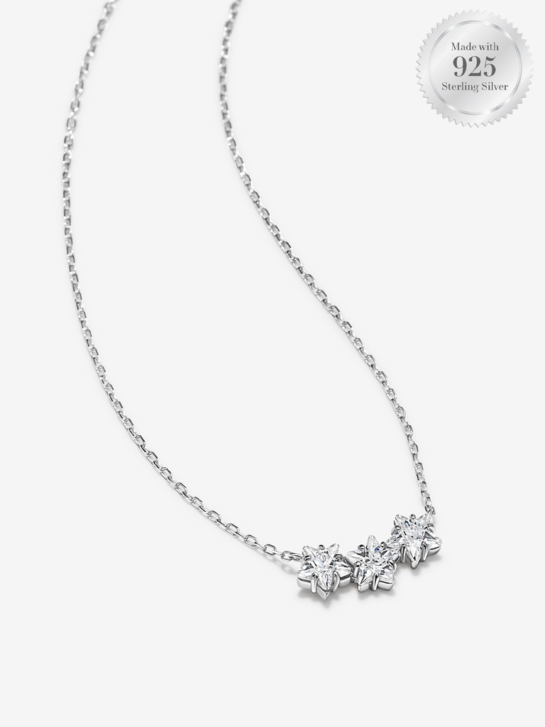 Twinkling Tri Star Necklace