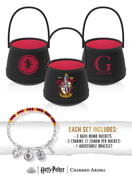 Harry Potter™ Gryffindor Bath Bomb Bucket Set - Harry Potter™ Gryffindor Charm Bracelet