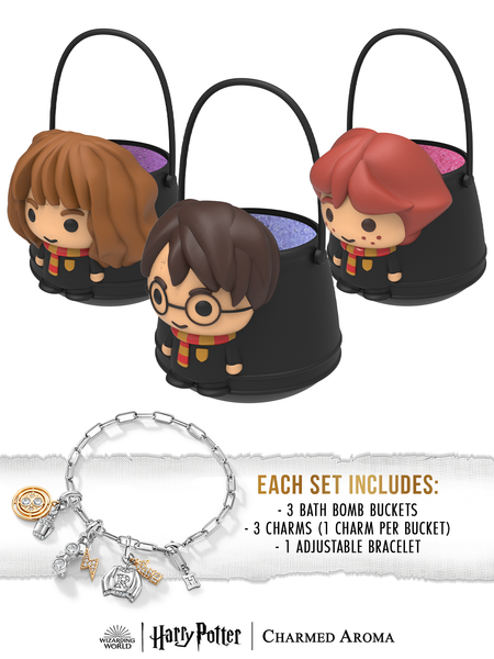 Harry Potter™ Ron and Hermione Bath Bomb Bucket Set - Harry Potter™ Charm Bracelet