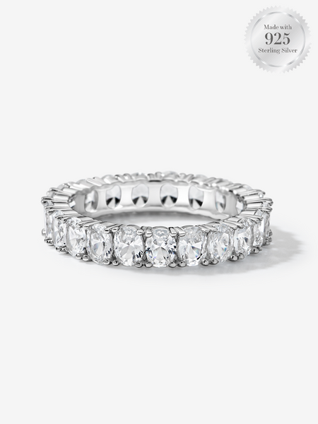 Pavé Oval Stackable Ring